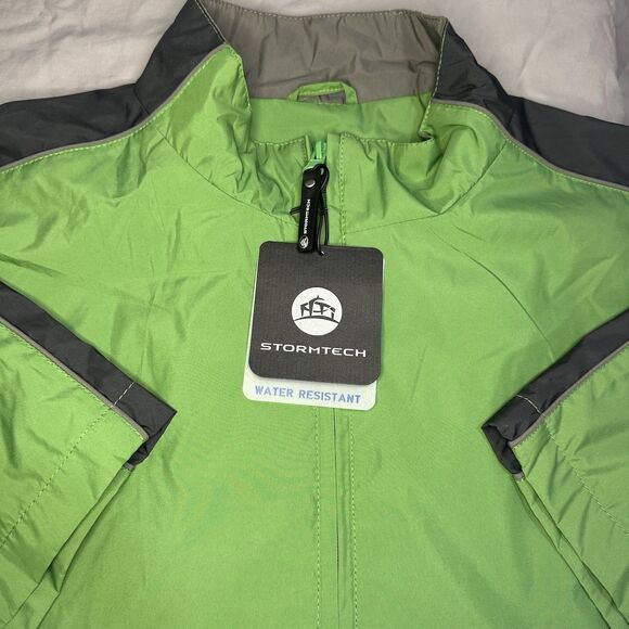 Stormtech Golf Men Performance Shortsleeve Water Resist Wind Resist XL Green NWT - Picture 3 of 16
